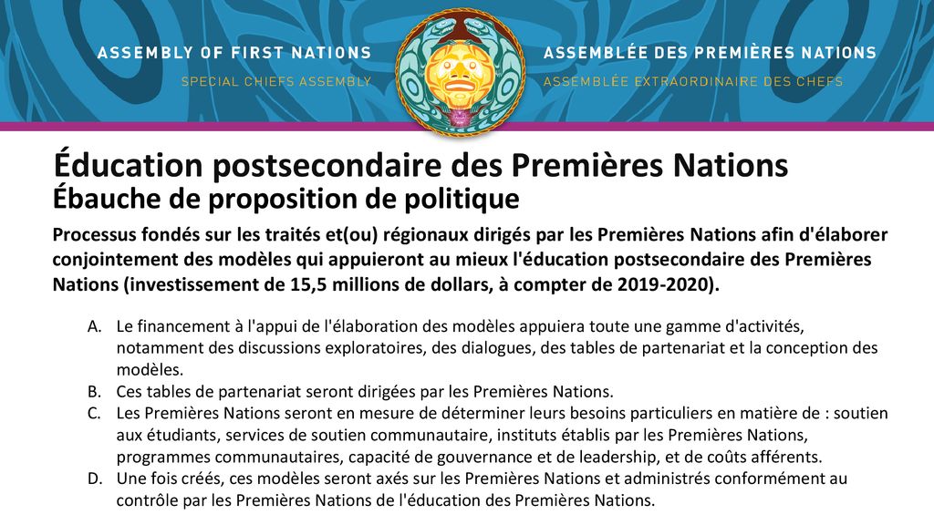 Éducation postsecondaire des Premières Nations ppt télécharger